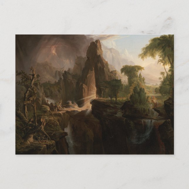 Thomas Cole - Expulsion from the Garden of Eden Postcard (Front)