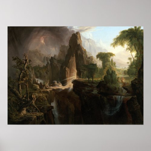 Thomas Cole Expulsion from the Garden of Eden Poster