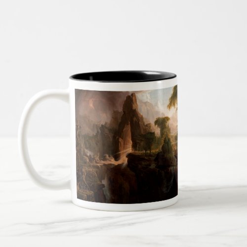 Thomas Cole Expulsion from the Garden of Eden Two_Tone Coffee Mug