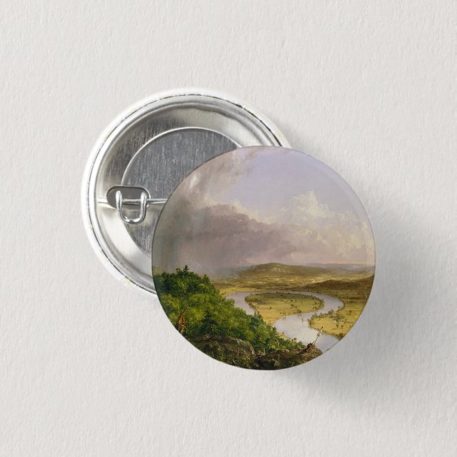 Thomas Cole The Oxbow The Connecticut River  Button (Front & Back)
