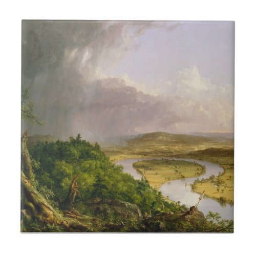 Thomas Cole The Oxbow The Connecticut River  Ceramic Tile