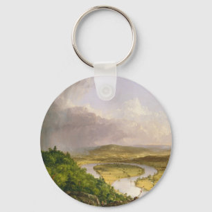 Thomas Cole The Oxbow The Connecticut River Keychain