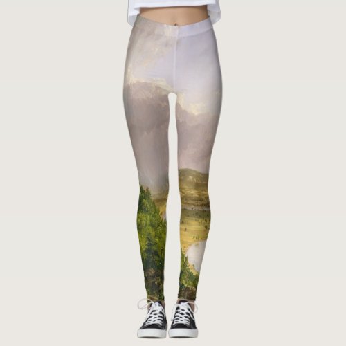 Thomas Cole The Oxbow The Connecticut River  Leggings