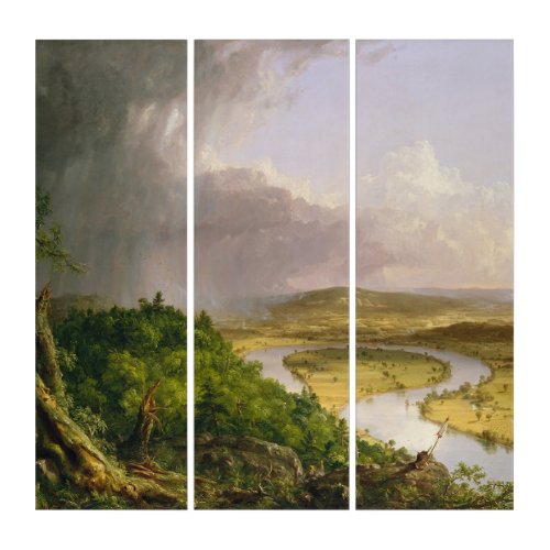 Thomas Cole The Oxbow The Connecticut River  Triptych