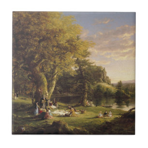Thomas Cole The Pic-Nic Ceramic Tile