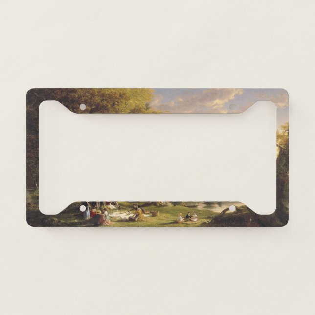 Thomas Cole The Pic-Nic License Plate Frame (Front)