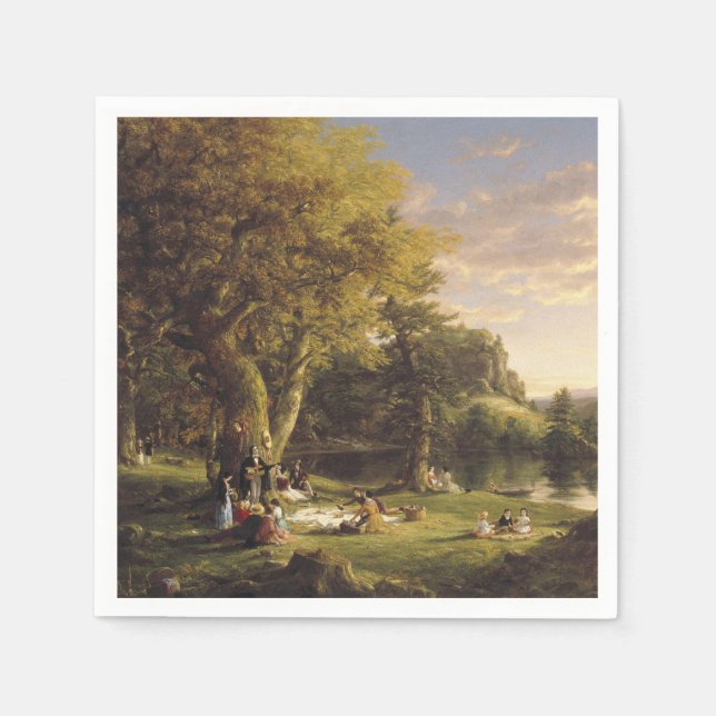 Thomas Cole The Pic-Nic Napkins (Front)