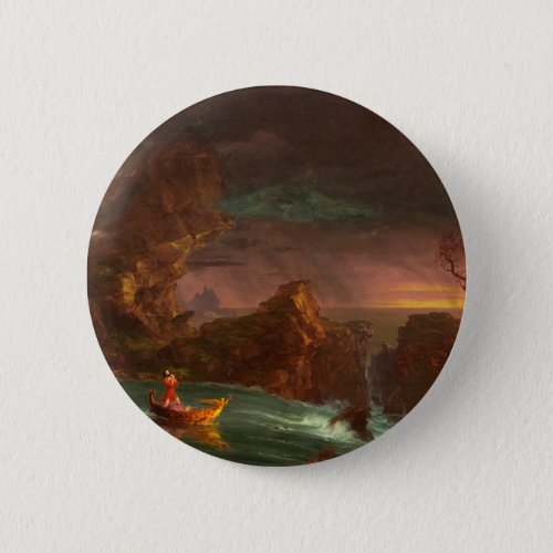 Thomas Cole The Voyage of Life 1842 Button