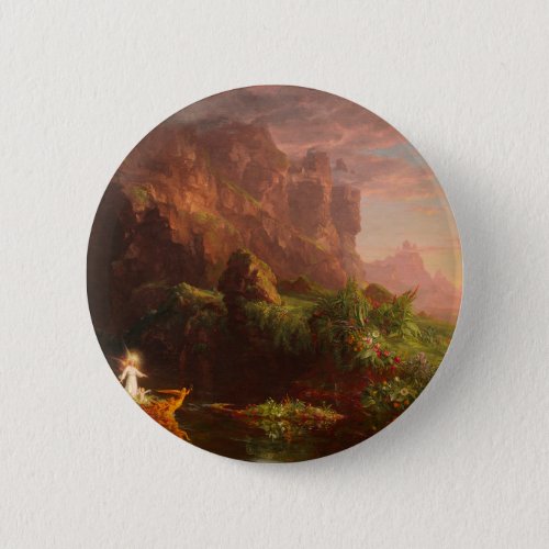 Thomas Cole The Voyage of Life Childhood 1842 Button