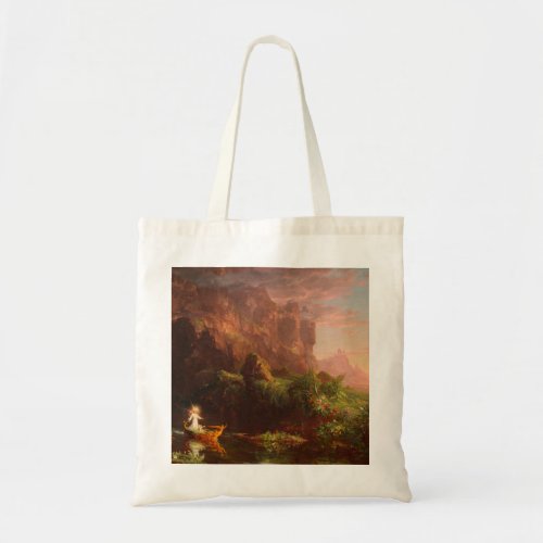 Thomas Cole The Voyage of Life Childhood 1842 Tote Bag