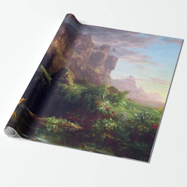 Thomas Cole The Voyage of Life Childhood Wrapping Paper (Unrolled)