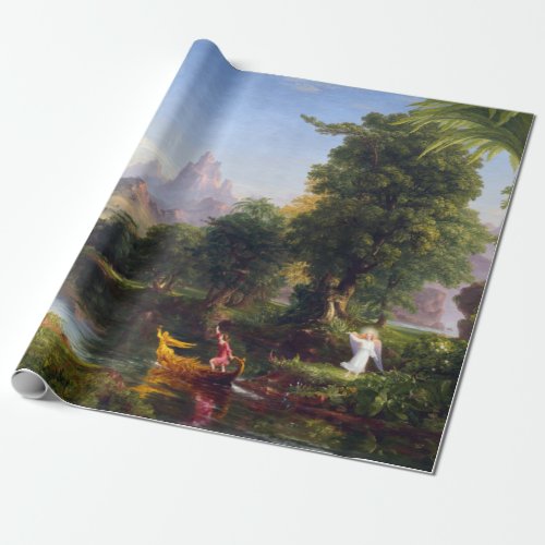 Thomas Cole The Voyage of Life Youth Wrapping Paper