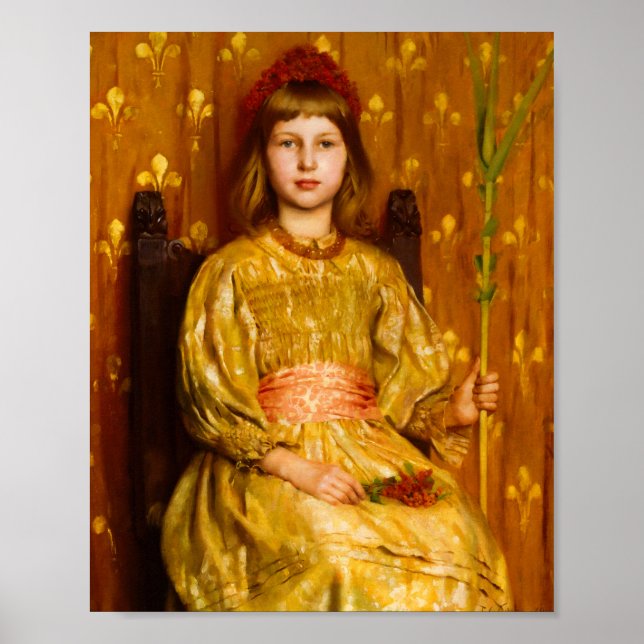Thomas Cooper Gotch: My crown and scepter, 1891 Poster (Front)