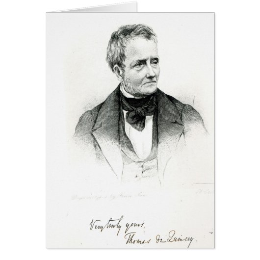 Thomas de Quincey Cards (Front)