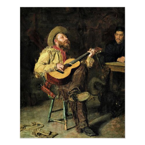Thomas Eakins painting Home Ranch Poster