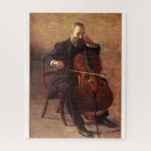 Thomas Eakins painting The Cello Player Jigsaw Puzzle