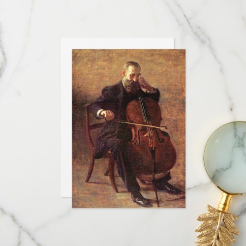 Thomas Eakins painting The Cello Player Thank You Card