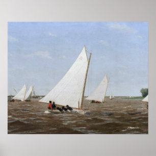 Thomas Eakins - Sailboats Racing on the Delaware Poster