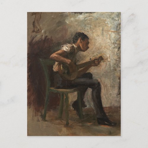 Thomas Eakins _ The Banjo Player 1877 Postcard