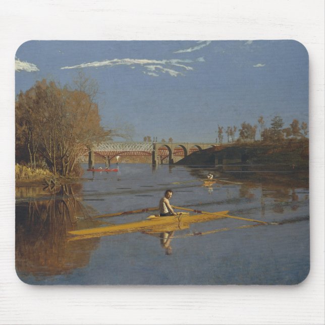 Thomas Eakins - The Champion Single Sculls Mouse Pad (Front)