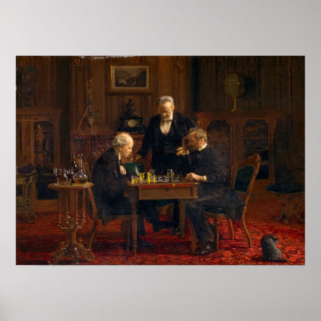 Thomas Eakins The Chess Players Poster (Front)