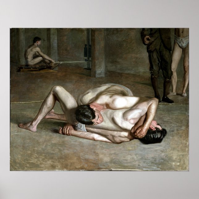Thomas Eakins Wrestlers Poster (Front)
