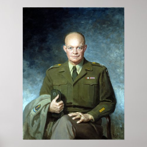 Thomas Edgar Stephens Dwight D Eisenhower Poster