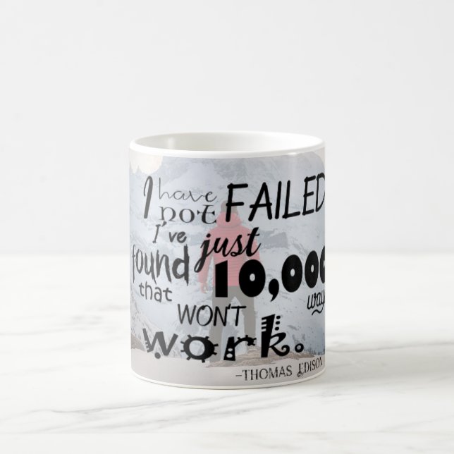Thomas Edison Quote Simple Mug (Center)