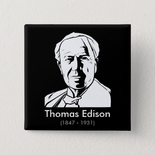 Thomas Edison _ real genius Button