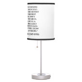 Thomas Edison Restlessness Discontent Progress Table Lamp (Right)