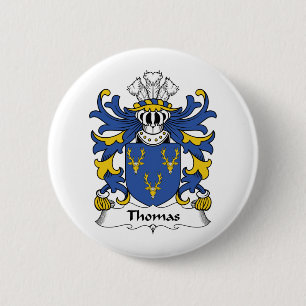 Thomas Family Crest Button
