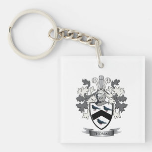 Thomas Family Crest Keychain
