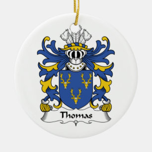 Thomas Family Crest Ornament