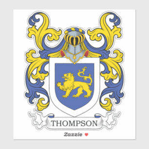 Thomas Family Crest Sticker