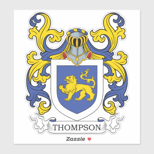 Thomas Family Crest Sticker (Sheet)