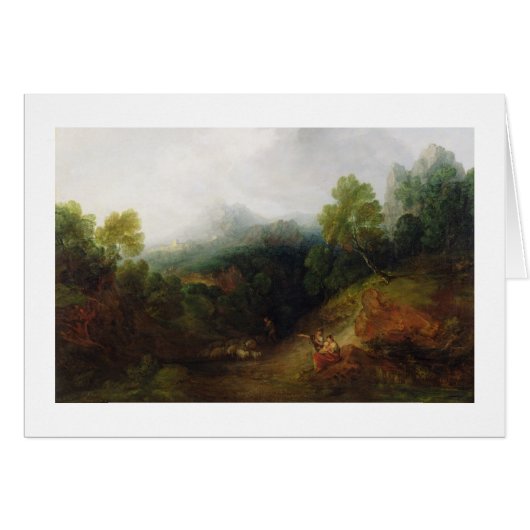 Thomas Gainsborough | A Mountain Valley with Rusti Cards (Front Horizontal)