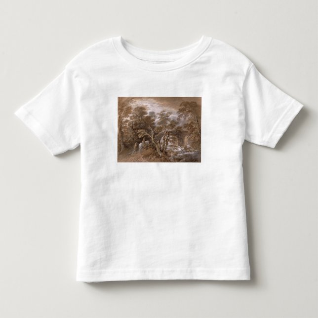 Thomas Gainsborough | A Woodland Pool with Rocks a Toddler T-shirt (Front)