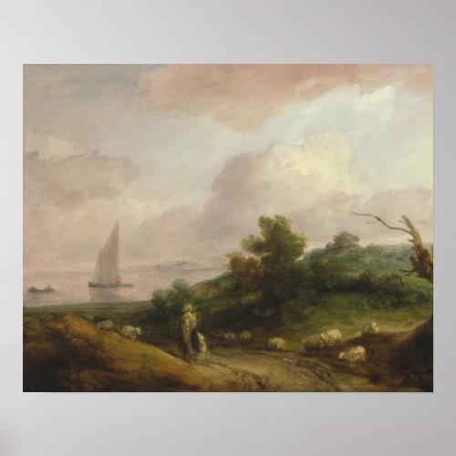Thomas Gainsborough _ Coastal Landscape Poster