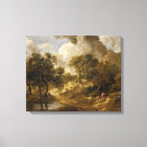 Thomas Gainsborough _ Landscape in Suffolk Canvas Print