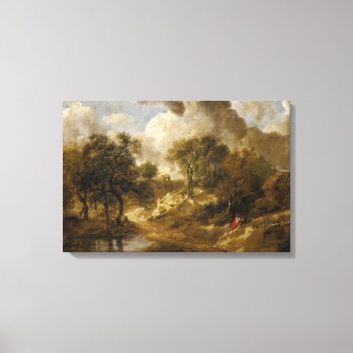 Thomas Gainsborough _ Landscape in Suffolk Canvas Print