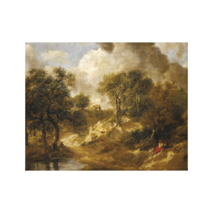 Thomas Gainsborough - Landscape in Suffolk Canvas Print
