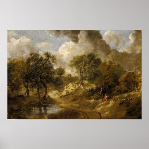 Thomas Gainsborough _ Landscape in Suffolk Poster