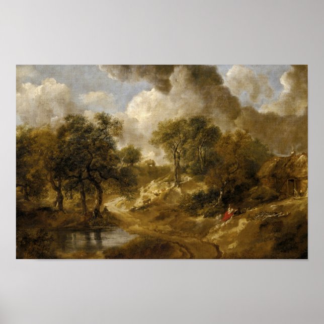 Thomas Gainsborough - Landscape in Suffolk Poster (Front)