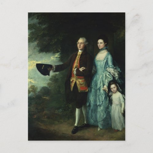 Thomas Gainsborough Mr and Mrs George Byam and  Postcard