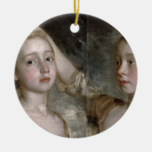 Thomas Gainsborough   The Painter's Daughters Mary Ceramic Ornament