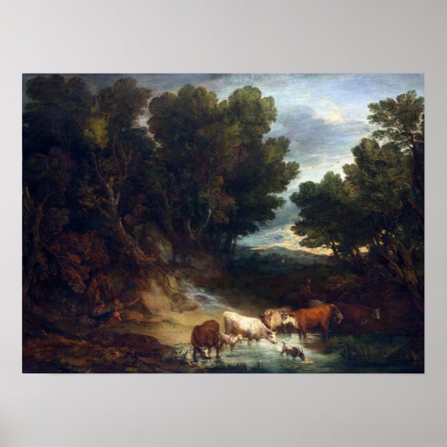 Thomas Gainsborough The Watering Place Poster (Front)