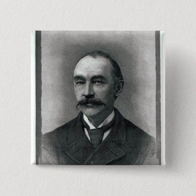 Thomas Hardy, 1892 Pinback Button (Front)