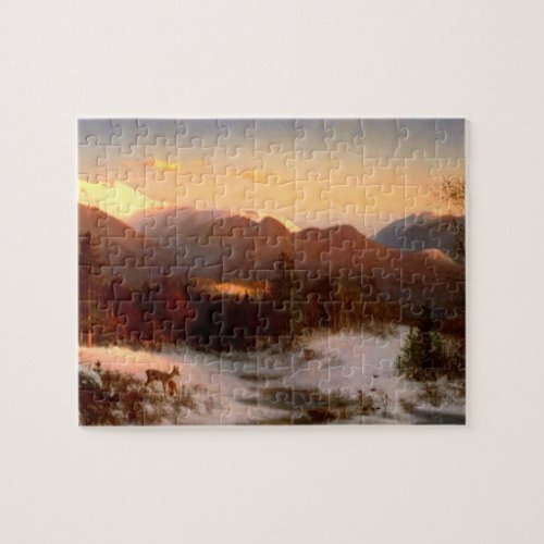 Thomas Hills Mount Lafayette in Winter Jigsaw Puzzle