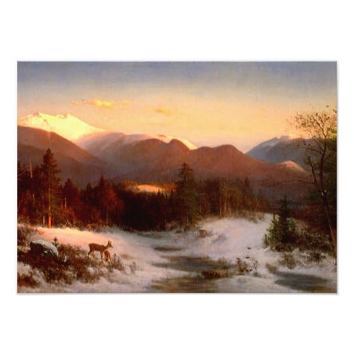 Thomas Hills Mount Lafayette in Winter Photo Print