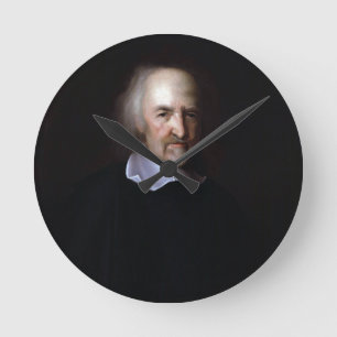 Thomas Hobbes by John Michael Wright Round Clock